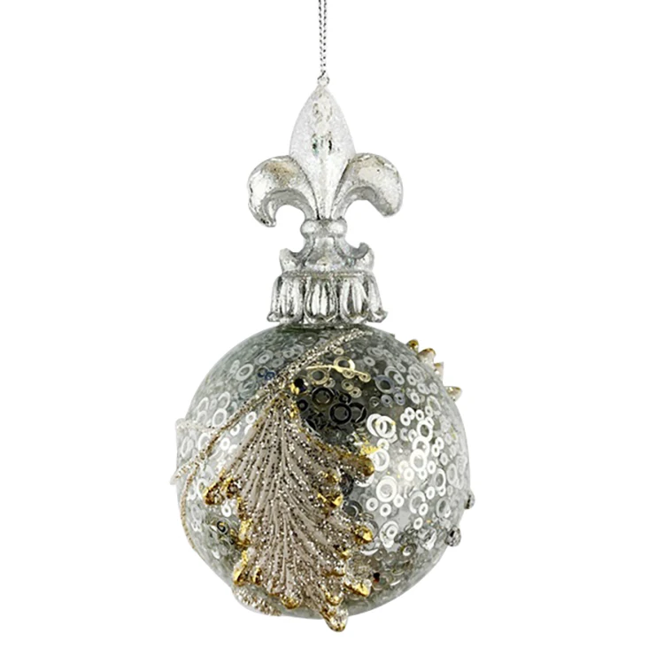 
Custom logo engraved clear glass ornament christmas balls cheap wholesale 