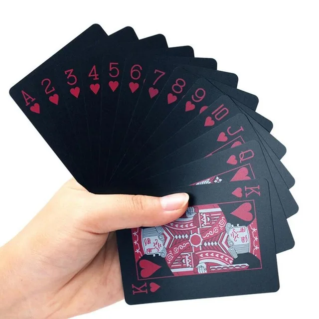 Waterproof Plastic Black Color Poker Cards Classic Magic Tricks Tool Poker playing cards
