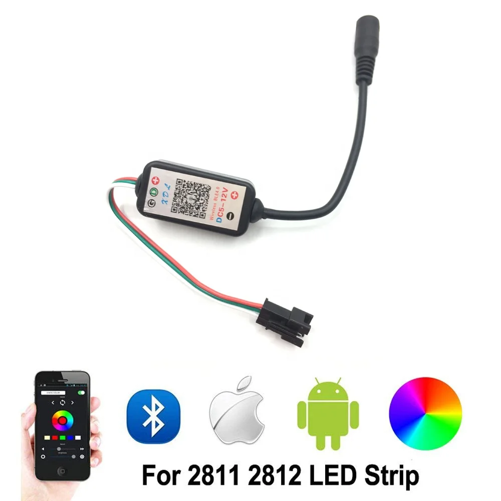 
DC5-12V Wireless BLE LED Controller for addressable rgb led strip ws2812b ws2811 