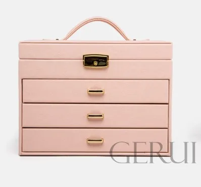 
New Design Multi-Drawer Jewelry Protection Jewelry Carrying Case Multipurpose Storage Box Jewelry Show Case 