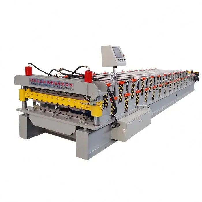 Double Deck Cold Roll  Panel Forming Machine Of 900 For China Prefabricated Homes