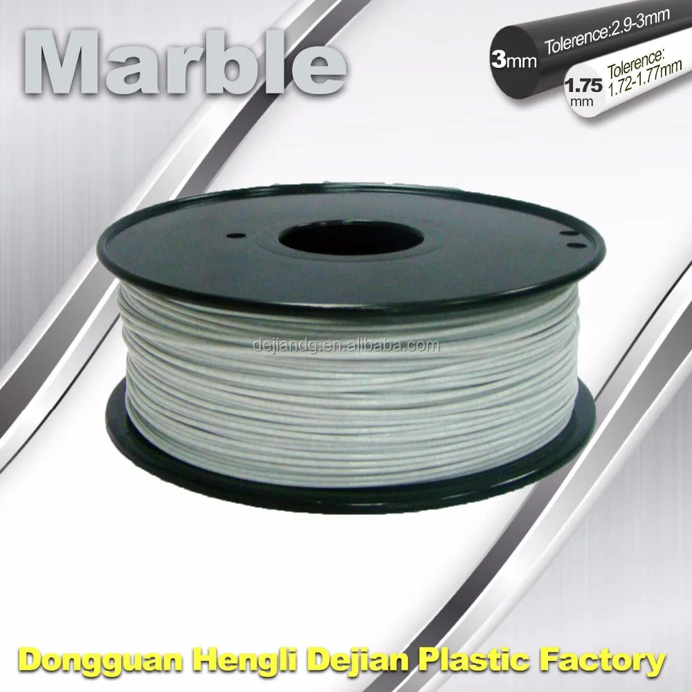3D printer filament of Marble filament white color