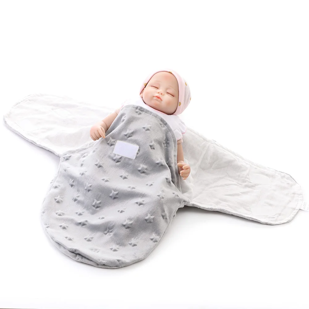 Wholesale Soft Organic Cotton Muslin Baby Swaddle Blanket Quality Winter Floral Plain Knitted Embossed