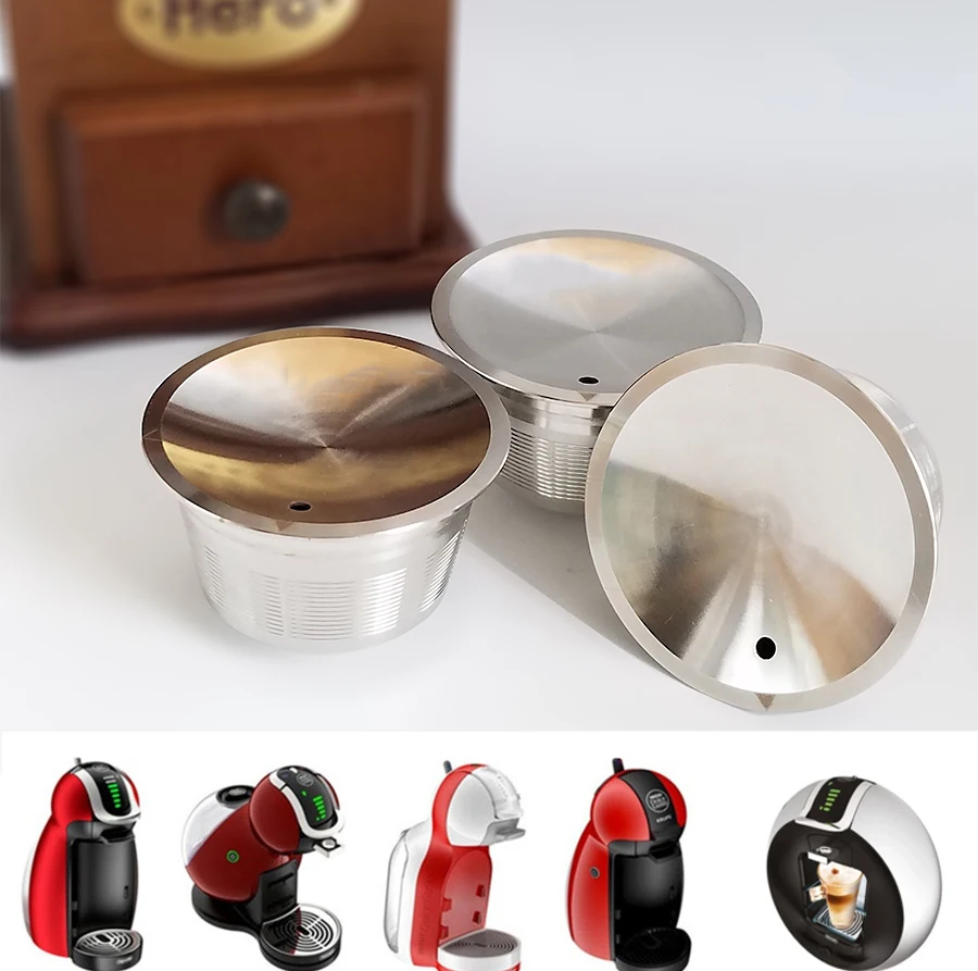 Stainless Steel Reusable/Refillable Dolce Gusto Coffee Pods/Capsule