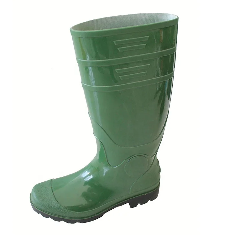
RENYAN Safety Boots Light Duty PVC Shinning Finish Safety Boots without Steel Toe or Steel Midsole JH001 