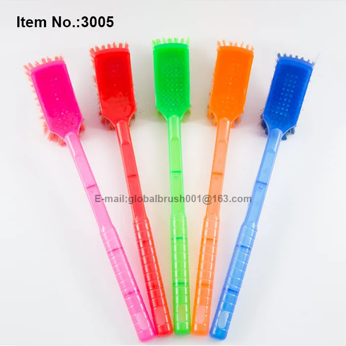 HQ3005 India market transparent color PP long handle toilet brush