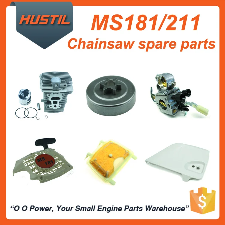 181 211 Gasoline Chain Saw Spare Parts Chainsaw Air Filter Starter and so on