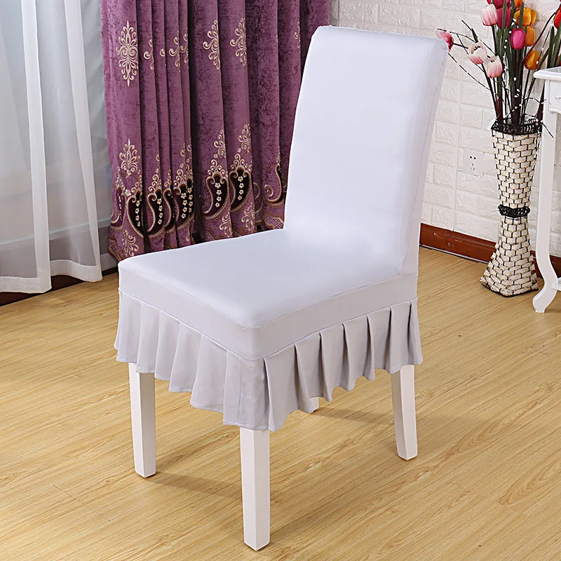 
YRYIE Removeable Spandex Stretch Back Half Skirt Dining Slipcovers Chair Covers 