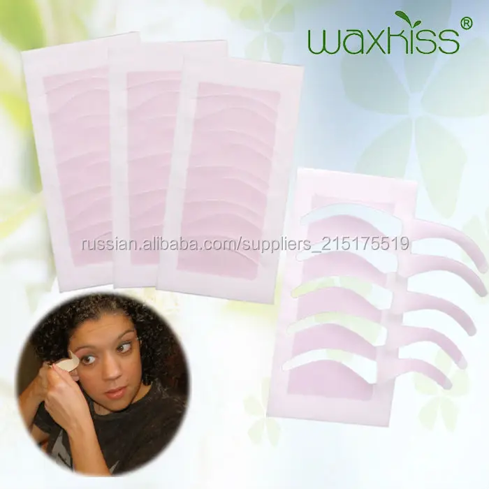 Waxkiss Double side eyebrow depilatory cold wax strips for hair removal