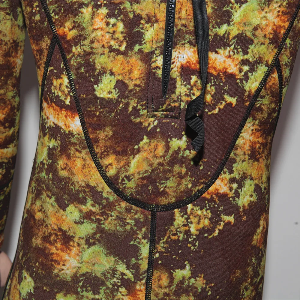 3 мм Мужской неопреновый гидрокостюм для подводной охоты с камуфляжным дизайном, гидрокостюм для серфинга