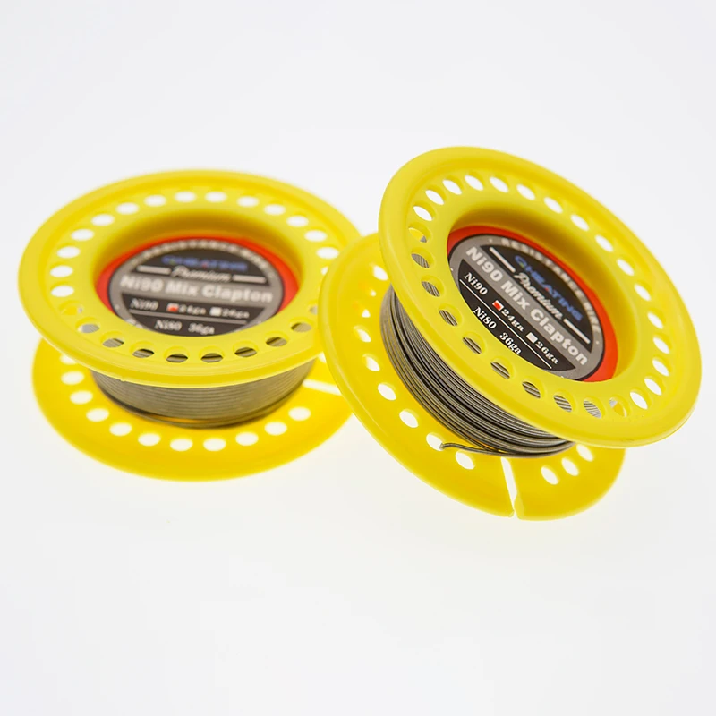 
DIY Big Huge Vape Ni90 clapton MIX 24GA Wrap ni80 36ga Fused Clapton Pre-built for for RDA RBA Heating wire 