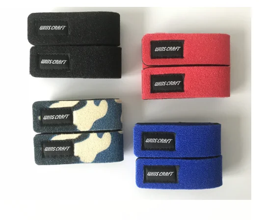 FUNADAIKO logo printed fishing rod and loop Strap elastic Fishing Rod Strap New Fishing Rod