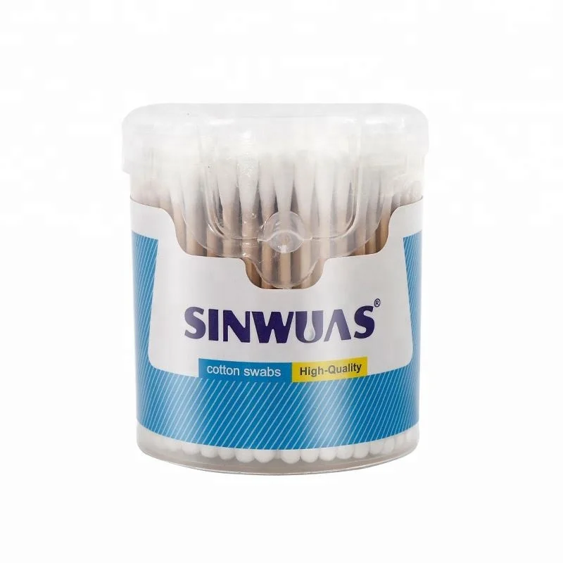 Well sealed OEM design multifunction pollution free portable cotton swabs