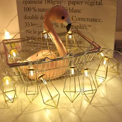 Rose Gold Battery Operated Led String Lights 10led/20led Metal Fairy Light String for Christmas Wedding Bedroom Lighting