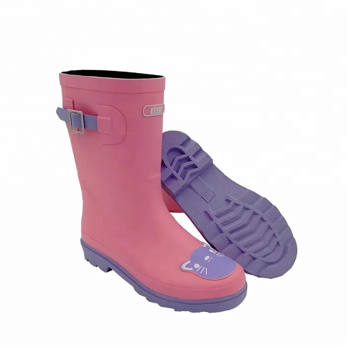 
2019 black rubber boots dog rain boots for children 