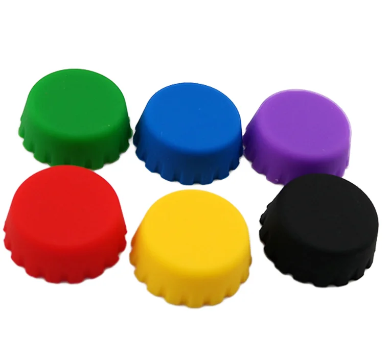 Custom Wine Silicone Stopper Crown Beer Bottle Caps