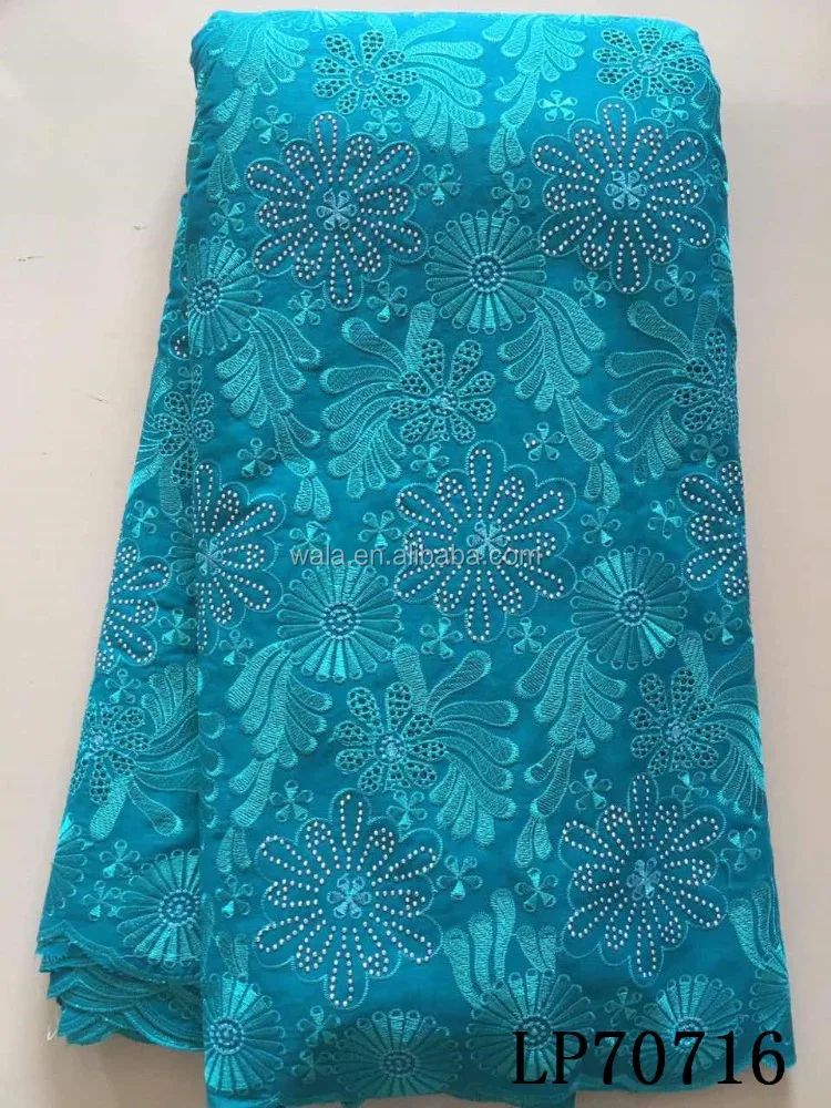 LP70716 Top selling 100% cotton plain swiss fabric/soft African voile lace for clothes making