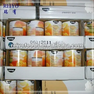 
half cut apricot halves in syrup 