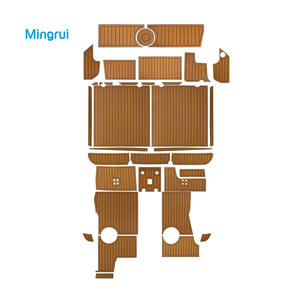Mingrui индивидуальная форма для рыбалки лодки EVA искусственный Тиковый настил для лодки коврики