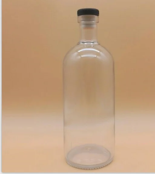 whiskey clear empty glass 700ml bottles wine factory