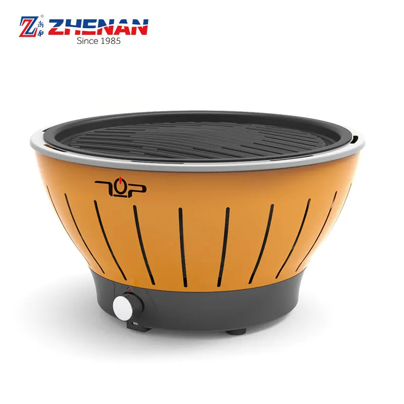 Garden convenient portable smokeless battery operated round BBQ grill