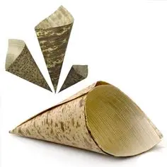 Контейнер для здоровых продуктов из биоразлагаемого волокна, бамбуковые конусы
