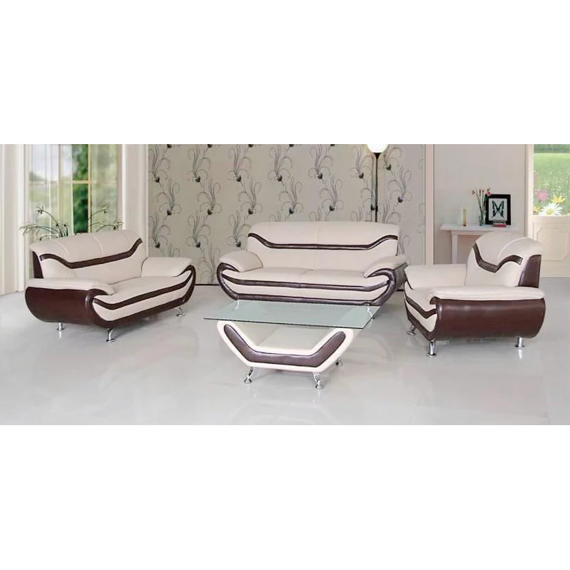 Most elegant furniture modern leather sofa European style living room sofa set furniture