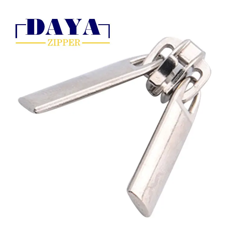 Non-lock no.5/no.7 nickel/black da puller zipper  slider for tent