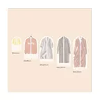 Amazon Hot Sale Foldable Suits and Dresses PEVA Transparent Dust Bag with Zipper