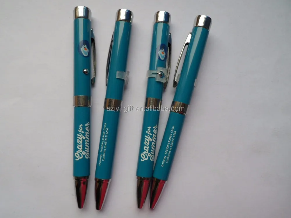 Multi-functional Projector Logo Advertising Metal Pen with LOGO customized and Free Sample available