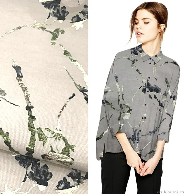 13s новый дизайн, тканая легкая эластичная ткань в рубчик, эластичная Бенгальская ткань с цветной фольгой