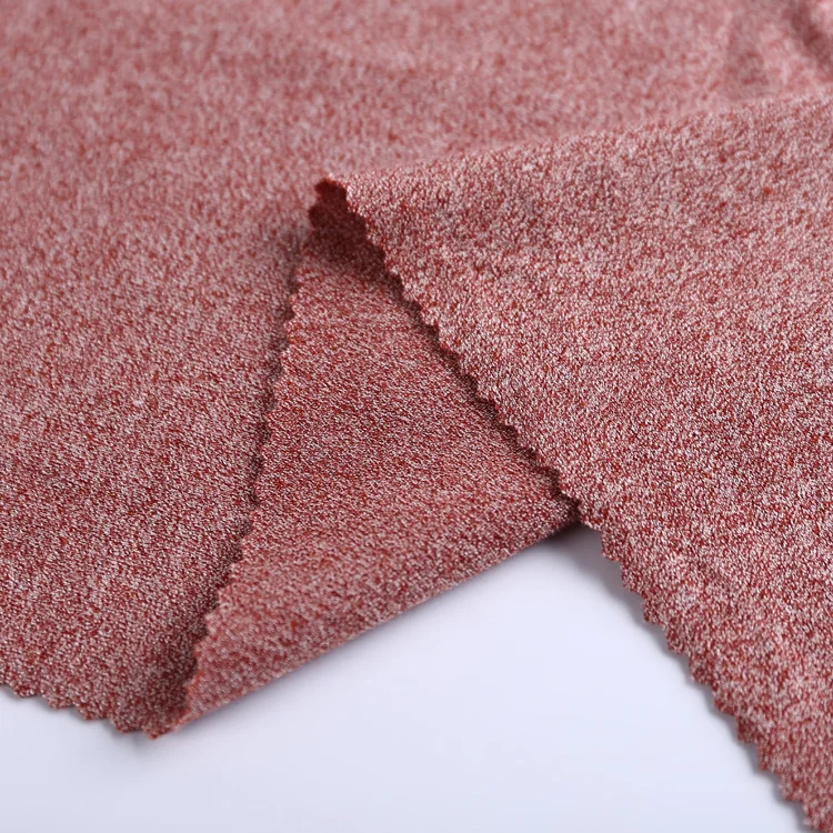 Colorful smooth 48% polyester 48% rayon 4% spandex  jersey   moss crepe knitting fabric for pretty dress