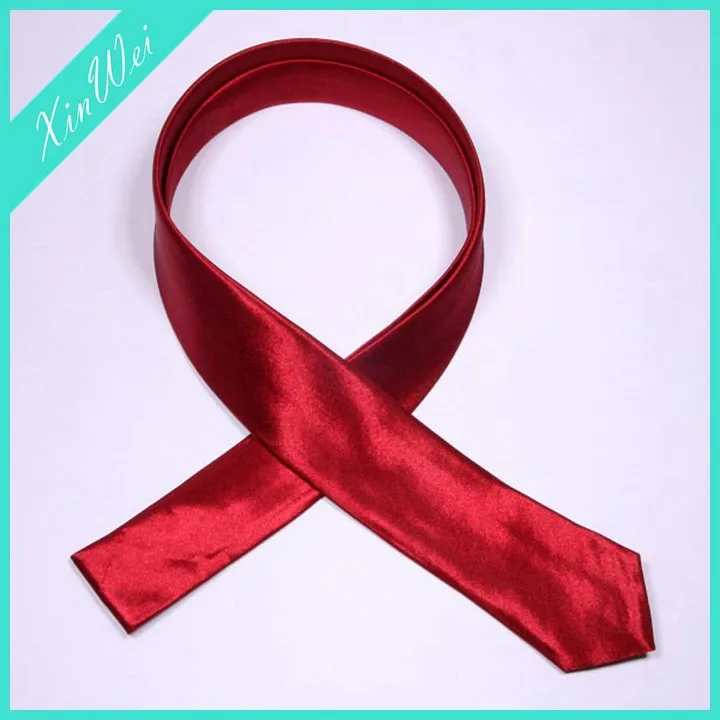 
Fashionable Skinny Slim Solid Multi Color Neck Tie 