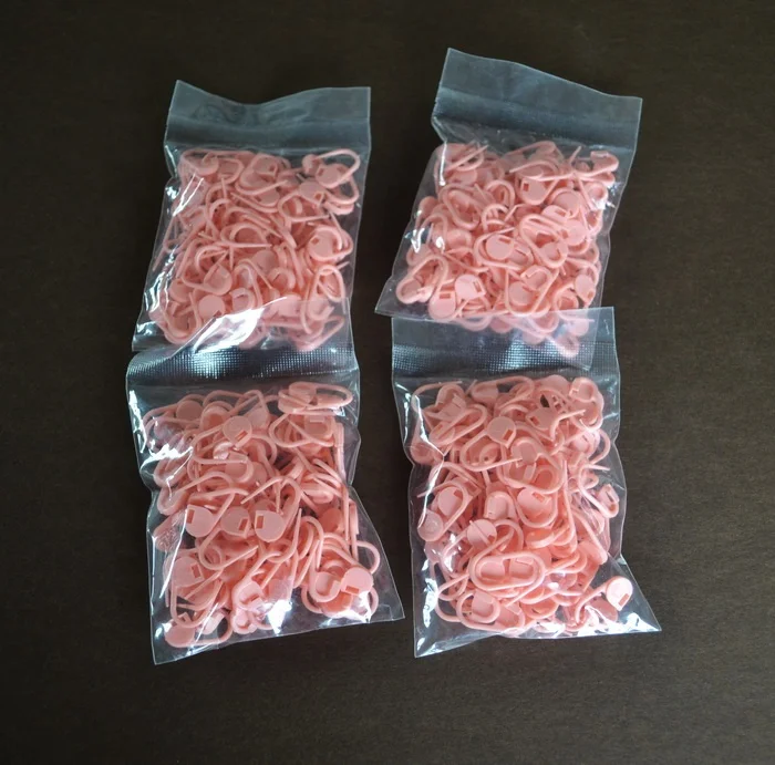 Colorful Plastic Safety Pin Stitch Marker For Knitting Needle