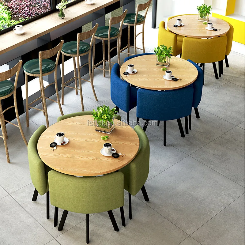 school restaurant round dining tables and chairs fashion wrought iron table design cafe shop furniture