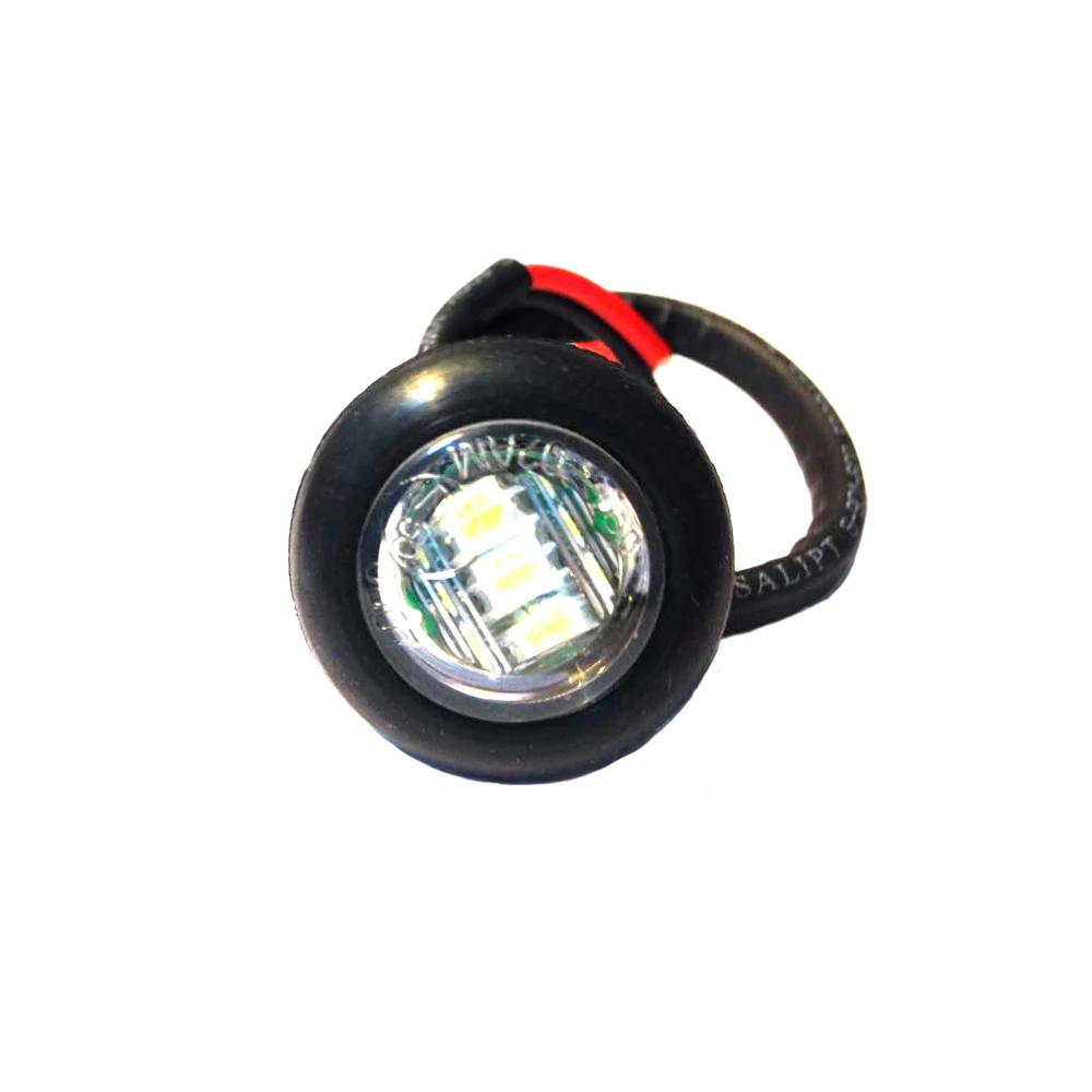 Mini White Clear 0.75 Inch Round Offroad led for Truck Trailer 12v led Side Marker light Clearance Indicator Lamp truck lights