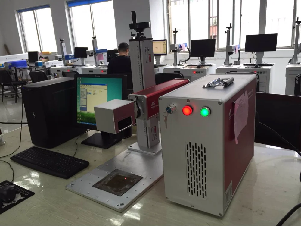 Kuntai Factory Raycus portable mini optical 20w fiber laser marking machine price for metal
