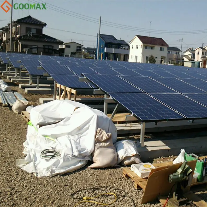 С солнечной панелью Опора системы заземления Солнечный монтажный кронштейн