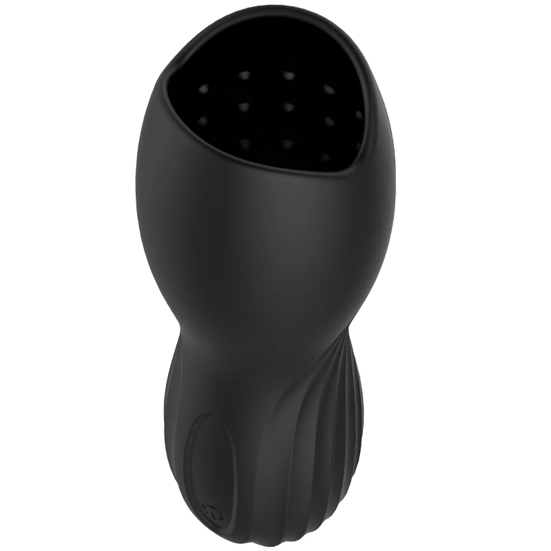 
Adult Silicone Male Masturbator Black Oral Sex Cup Perfect Men Penis Enlargement Toys for Erection Dick Masturbation Device 