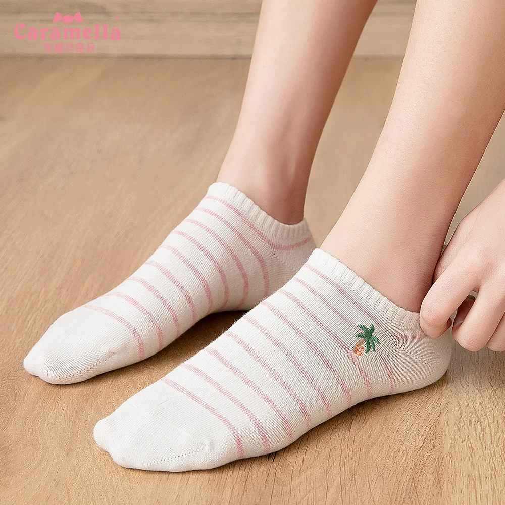 
cute caramella socks white female mermaid socks woman pink 