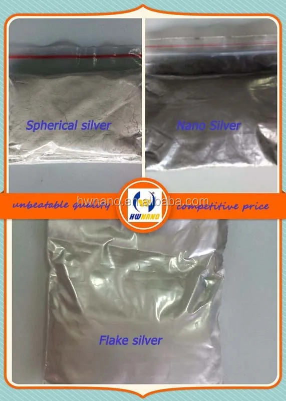 Микрон Ag Порошок Тончайший Серебряный порошок для Проводящей Пасты