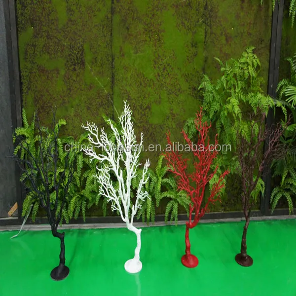white dry wood branch coral/cheap artificial coral trees/natural white dry coral three branches