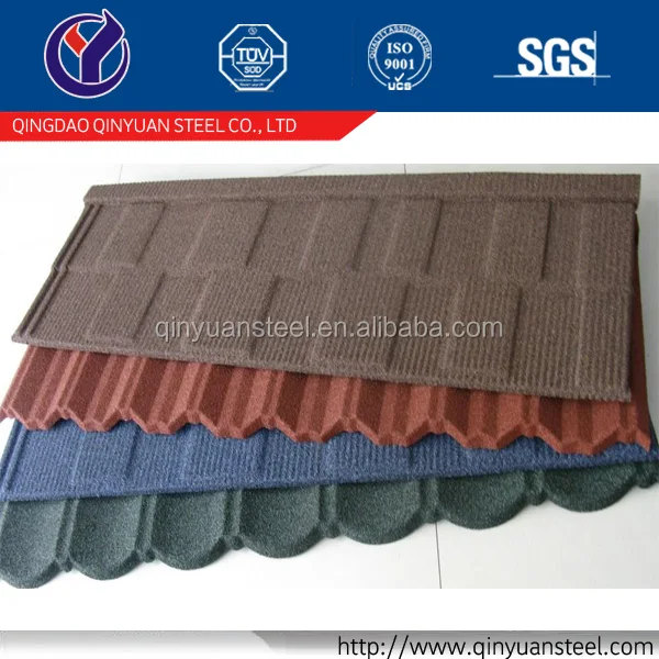 China supplier terracotta metal roof tile, easy installed corrugated roof tile