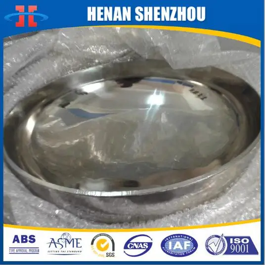 ASME Code Stainless Steel 2:1 Elliptical Dished heads Conventional Tank Heads Tank ends Tank covers Pressure Vessel and Boilers