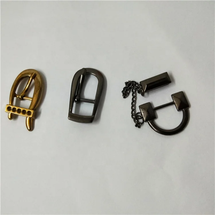 Carving pattern Square round oval heart shape metal Diamond pin buckle for shoes belt and garment bags