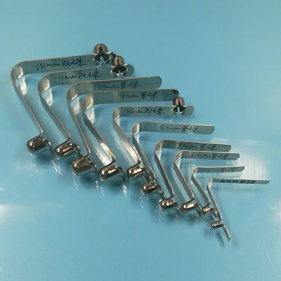 Spring Steel Tent Tube Lock Spring V Shaped Snap Push Button Spring Clip