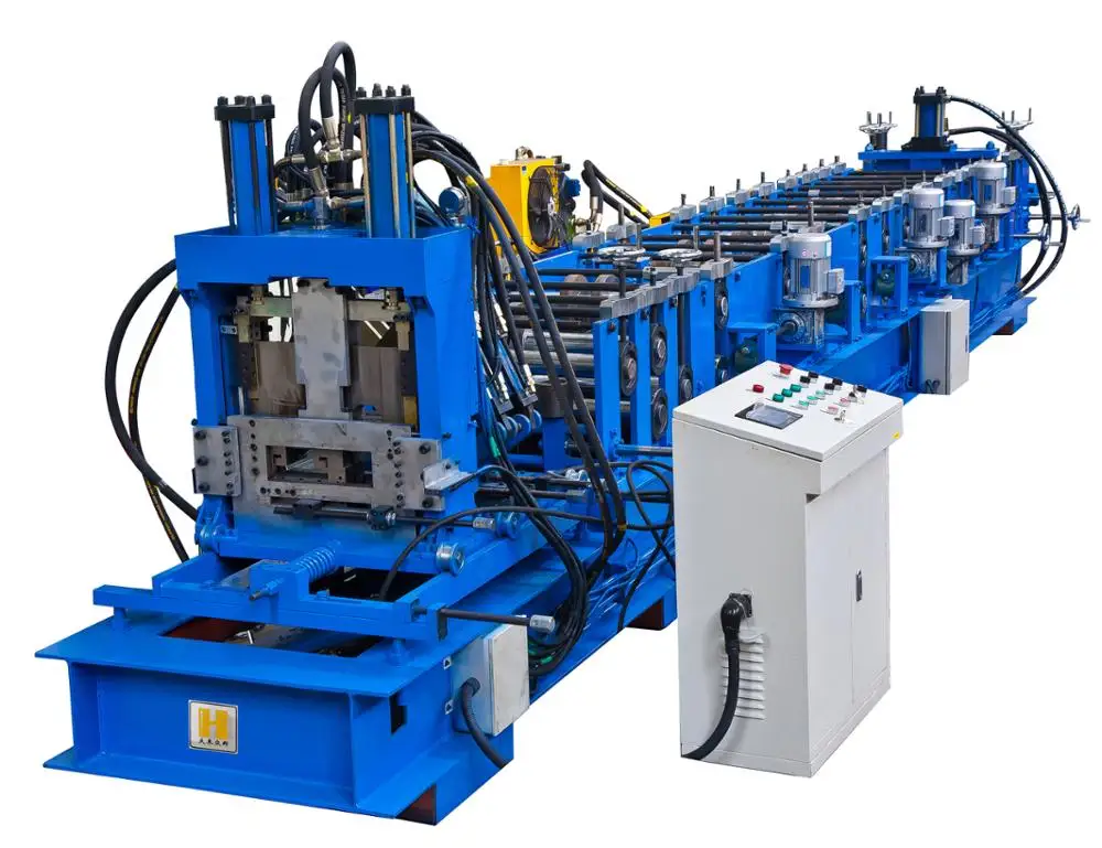 
C Purlin Roll Forming Machine C And Z Purlin Roll Forming Machine C50-250 