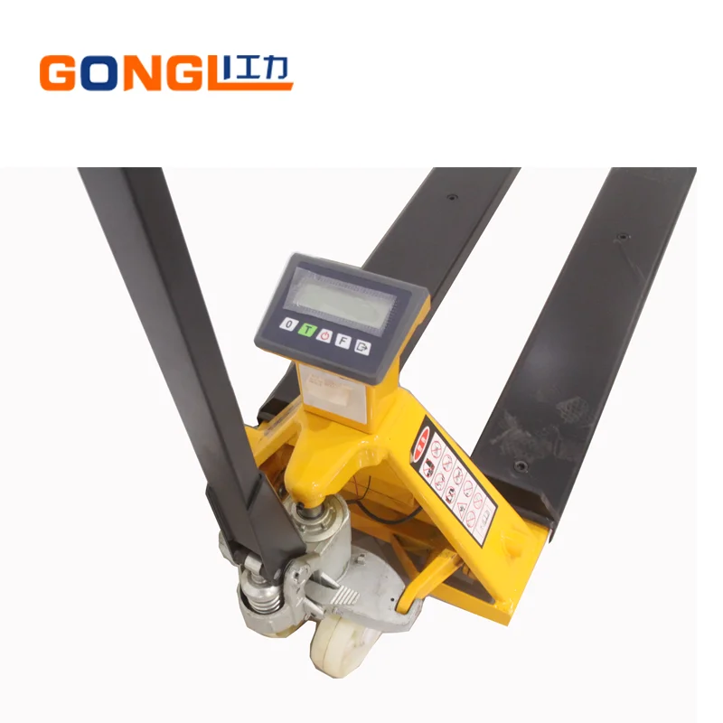 
Straddle Hand Pallet Truck 2.5T Hydraulic Pallet Truck with Weight Scale 