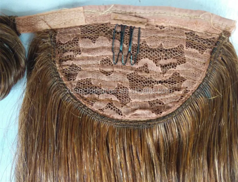 Light Brown Remy Brazilian Ponytail Hair Extension