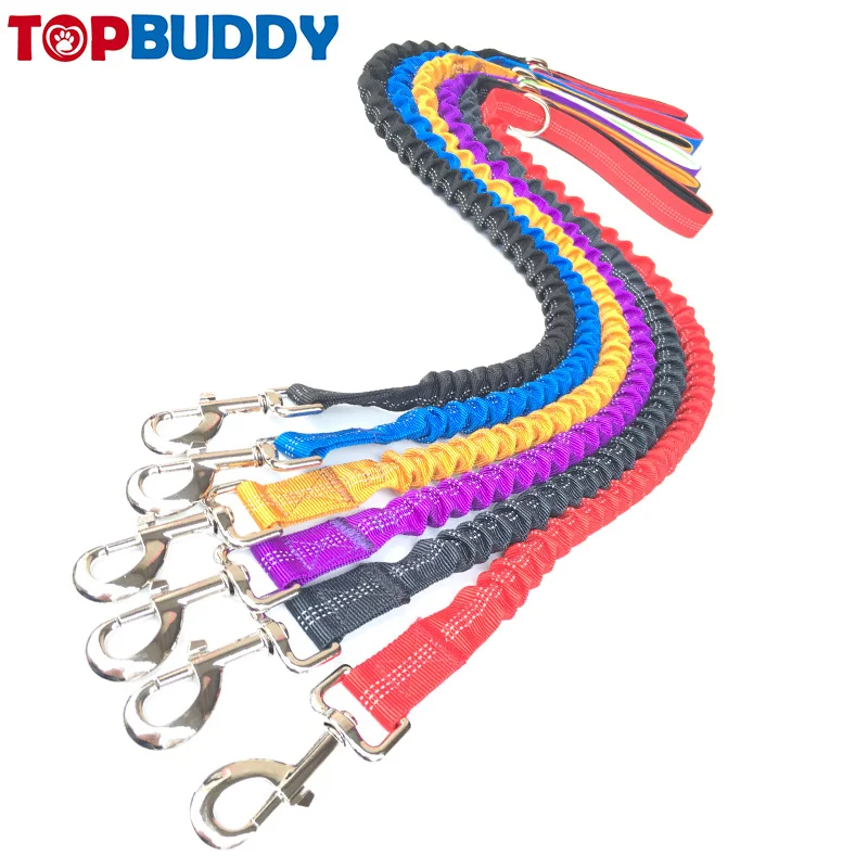 Amazon Best Seller Shock Absorbing Premium Wholesale Nylon Reflective Custom Bungee Elastic Extended Retractable Pet Dog Leash